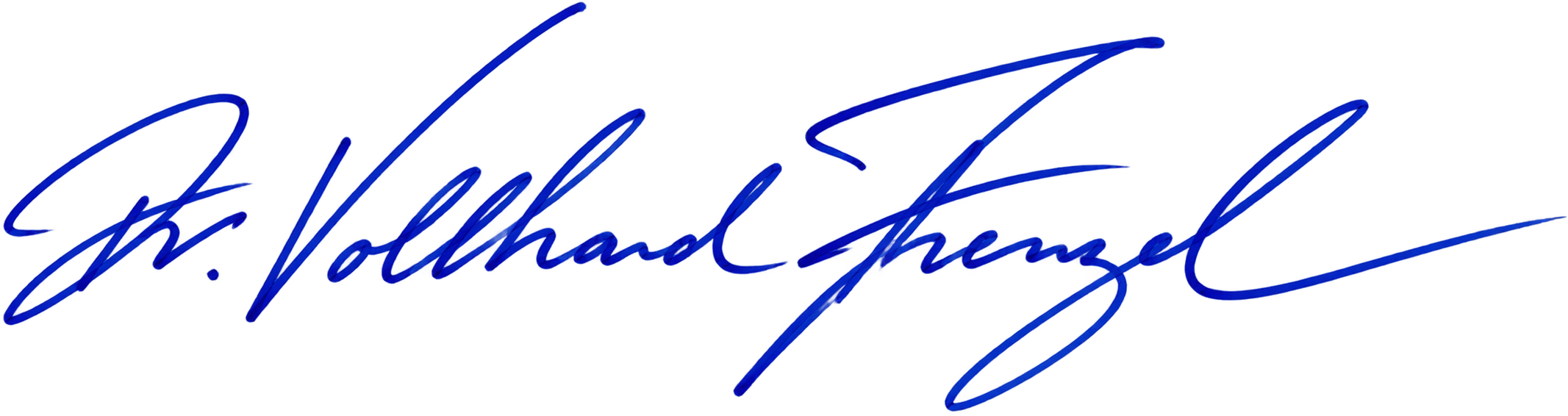 Unterschrift Dr. Volkhard Frenzel